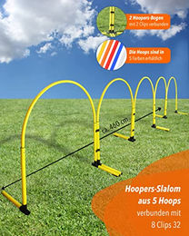Sportikel24 Hoopers-Slalom aus Kunststoff für Hunde Agility-Training in Weiß – Bild 1 von 2