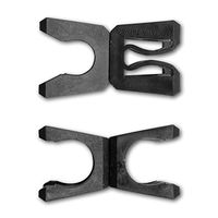 Produktbild von Sportikel24 Stangen- und Ringverbinder Clip für 25 mm Stangen aus Kunststoff in Schwarz für Agility-Parcours und Hundesport