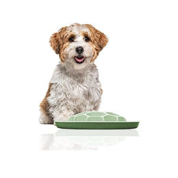Sporty Antischlingnapf Slow Feeder für Hunde und Katzen aus Kunststoff in Grün – Bild 1 von 6