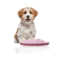 Sporty Antischlingnapf Slow Feeder für Hunde und Katzen aus Kunststoff in Rosa – Bild 1 von 6
