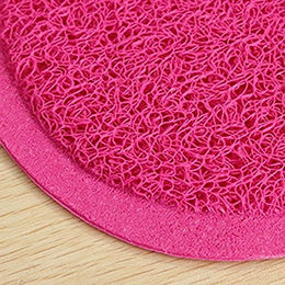 Sporty Napfunterlage für Hund und Katze aus Silikon in Rosa, rutschfest - 30 cm – Bild 1 von 5