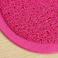 Produktbild von Sporty Napfunterlage für Hund und Katze aus Silikon in Rosa, rutschfest - 30 cm