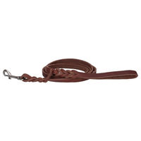 Produktbild von Spotted! Pro Leder Führleine für Hunde mit Bolzenhaken Braun 180 cm - 180 cm