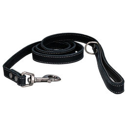 Spotted! Pro Leder Hundeleine schwarz 130 cm 18 mm – Bild 1 von 2