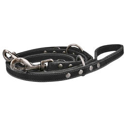 Produktbild von Spotted! Pro Leder Schleppleine Schwarz 250 cm - 250 cm