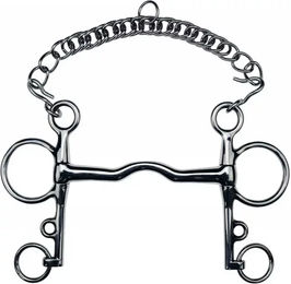 Produktbild von Sprachpass Feeling Pelham für Pferd rechts aus Edelstahl in Silber