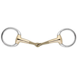 Produktbild von Sprenger 135 Unterlegtrense Olivenkopfteil Gebrochen Tornado 14 mm Gold
