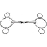 Produktbild von Sprenger 3-Ring Gebiss doppelt gebrochen aus Edelstahl 125 mm