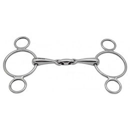 Sprenger 3-Ring Gebiss doppelt gebrochen aus Edelstahl 16 mm 135 mm – Bild 1 von 3