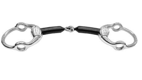 Sprenger Aufzieh-Olivenkopfgebiss aus Carbon einfach gebrochen 16mm 135mm – Bild 1 von 4