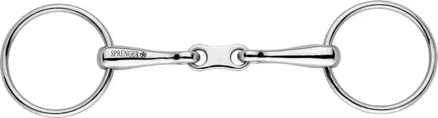 Produktbild von Sprenger Basic doppelt gebrochenes Gebiss für Pferde aus Edelstahl 65 mm