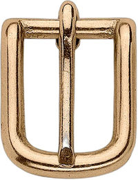 Produktbild von Sprenger Basic Halbrunde Gussgürtelschnalle aus Metall in Gold 25 mm
