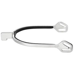 Sprenger BootProtect Sporen aus rostfreiem Edelstahl flach 20 mm mit innen gummierter Ausführung und Hammer Hals sowie Balkenhol Schlaufe – Bild 1 von 4