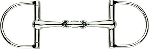 Sprenger D-Ring Gebiss doppelt gebrochen aus Edelstahl Silber 56 mm - 56 mm – Bild 1 von 2