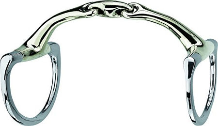 Sprenger Dynamic RS Olivenkopfgebiss Sensogan doppelt gebrochen mit D-förmigem Ring 16 mm 135 mm Weite - 1 Stk. – Bild 1 von 5