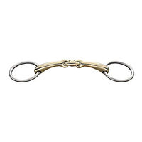 Produktbild von Sprenger Dynamic RS Olivenkopftrense Unterlegtrense aus Edelstahl Silber 14 mm doppelt gebrochen