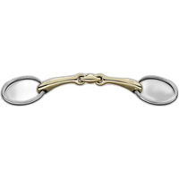 Produktbild von Sprenger Dynamic RS Unterlegtrense doppelt gebrochen mit Sensogan aus Edelstahl in Silber 14 mm