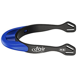 Sprenger fairRider Sporen aus schwarzem Aluminium mit blauem Kunststoffhals 25mm – Bild 1 von 2
