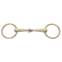 Produktbild von Sprenger Gebiss HSP Wassertrense einfach gebrochen 18mm Gold Metall