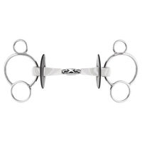 Produktbild von Sprenger Gebiss Nathe 3-Ring doppelt gebrochen aus Edelstahl Silber