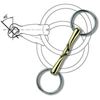 Produktbild von Sprenger KK Ultra Wassertrense doppelt gebrochen 18 mm mit Sensogan Gebiss aus Edelstahl