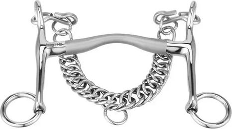 Produktbild von Sprenger Kurzes Zaumzeug für Pferde aus Edelstahl in Silber 5 cm