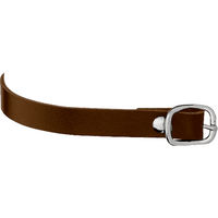 Produktbild von Sprenger Leder-Sporenriemen braun 45 cm mit silberner Schnalle