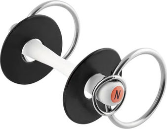 Produktbild von Sprenger Nathe Gebiss für Pferde mit 2 Ringen und biegsamer Stange in Grau und Silber