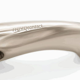 Sprenger Novocontact Gebiss Olivenkopf doppelt gebrochen 14 mm aus Edelstahl – Bild 1 von 3