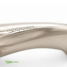 Sprenger novocontact Olivenkopfgebiss mit D-förmigem Ring aus Edelstahl 14 mm doppelt gebrochen Sensogan 115 mm Weite - 1 Stk. – Bild 1 von 4