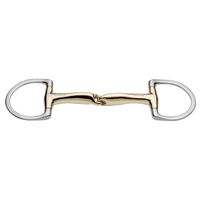 Produktbild von Sprenger novocontact Unterlegtrense mit kleinem D-förmigem Ring 14 mm einfach gebrochen Sensogan 135 mm Weite