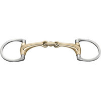 Produktbild von Sprenger Olivenkopfgebiss Dynamic RS Sensogan doppelt gebrochen mit D-Ring 14 mm