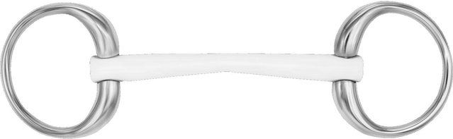 Sprenger Olivenkopfgebiss Stange Duo 16 mm aus Kunststoff und Edelstahl in Weiß – Bild 1 von 1