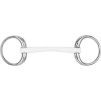Produktbild von Sprenger Olivenkopfgebiss Stange Duo 16 mm aus Kunststoff und Edelstahl in Weiß