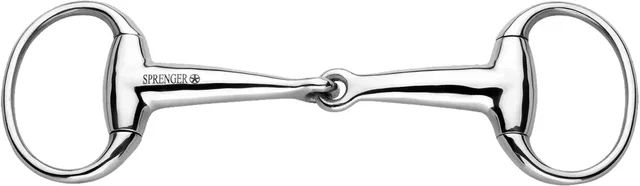 Produktbild von Sprenger Olivenkopftrense aus Edelstahl mit hohlem Mundstück einfach gebrochen 12,5 cm