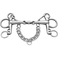 Produktbild von Sprenger Pelham Gebiss doppelt gebrochen aus Edelstahl Silber 56 mm
