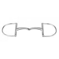 Produktbild von Sprenger SATINOX D-Ring Gebiss für Pferde einfach gebrochen aus Edelstahl 14 mm 125 mm Weite