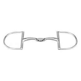 Sprenger SATINOX Pony D-Ring Gebiss doppelt gebrochen aus Edelstahl 14 mm Weite 115 mm – Bild 1 von 3