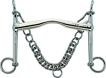 Sprenger Sensogan HO Reitkandare aus Edelstahl 14 mm mit 5 cm Seitenteilen – Bild 1 von 6