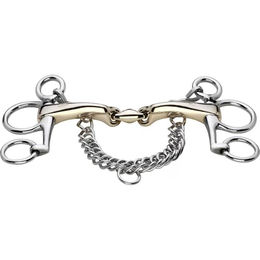 Produktbild von Sprenger SENSOGAN NOVOcontact doppelt gebranntes Pelham Gebiss aus Metall in Silber 13.5 cm