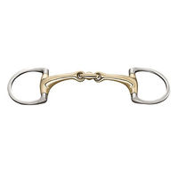 Produktbild von Sprenger Sensogan Olivenkopfgebiss Dynamic RS doppelt gebrochen mit D-Ring 14mm Silber