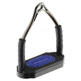 Sprenger Sicherheitssteigbügel Bow Balance aus Edelstahl in Anthrazit mit 12 cm Trittweite - 1 Stk. – Bild 1 von 7