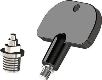 Sprenger Spikes Set mit Schlüssel für Steigbügel Silber Metall 18 Stück – Bild 1 von 1
