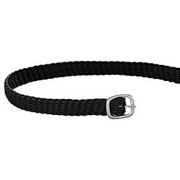 Sprenger Sporenriemen aus Nylon in Schwarz mit silberner Schnalle 45 cm - 45 cm – Bild 1 von 7