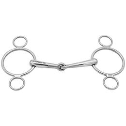 Sprenger Turnado 3-Ring Gebiss aus Edelstahl einfach gebrochen 16 mm – Bild 1 von 4