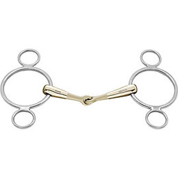 Produktbild von Sprenger Turnado 3-Ring Gebiss einfach gebrochen aus Edelstahl 16mm