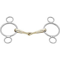 Produktbild von Sprenger Turnado 3-Ring Gebiss einfach gebrochen aus Edelstahl 16mm