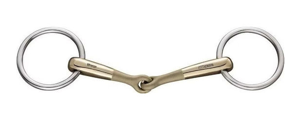 Sprenger Turnado Unterlegtrense Sensogan einfach gebrochen 14 mm 125 mm – Bild 1 von 3