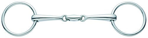 Sprenger Unterlegtrense doppelt gebrochen aus Edelstahl Silber 14 mm – Bild 1 von 3