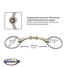 Sprenger Wassertrense Dynamic RS Sensogan doppelt gebrochen 16 mm 145 mm Weite – Bild 1 von 4